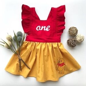 Winnie The Pooh Dress Smash Cake Pooh Birthday Outfit Pooh Clothes Disney dress